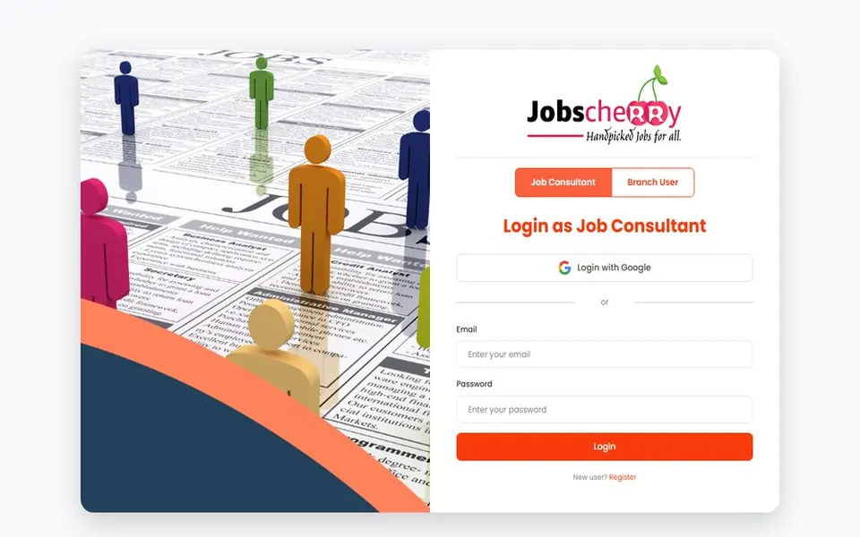 Screenshot of JobsCherry