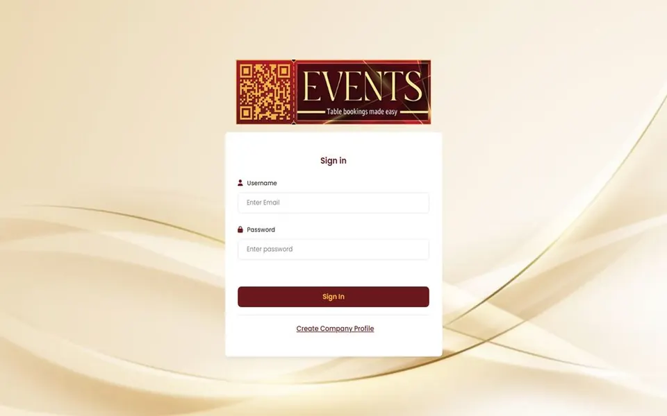 Screenshot of Verfigo Events