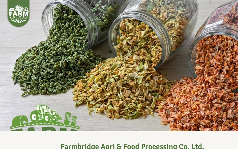 Screenshot of the Farmbridge website