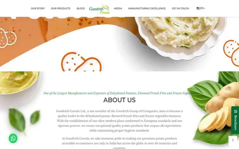 Website of Goodrich Cereals