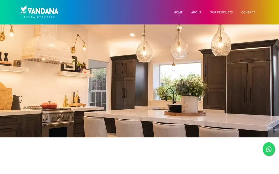 Screenshot of the Vandana Thinners website